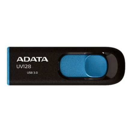 ADATA | UV128 | 32 GB | USB Type-A | Black/Blue – nuotrauka 1