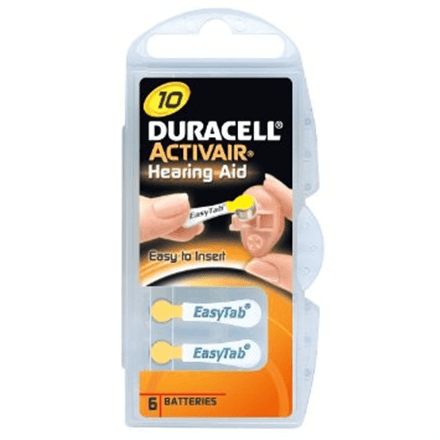 Duracell | A10/DA10/ZL10 | Zinc air cells | 6 pc(s) – image 1