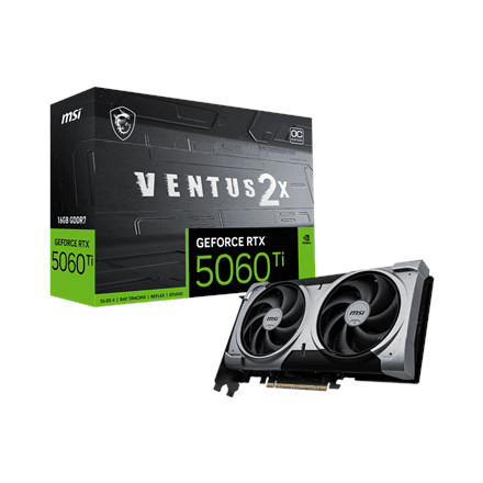 MSI GeForce RTX 5060 Ti 16G VENTUS 2X OC PLUS · NVIDIA · 16 GB – nuotrauka 1