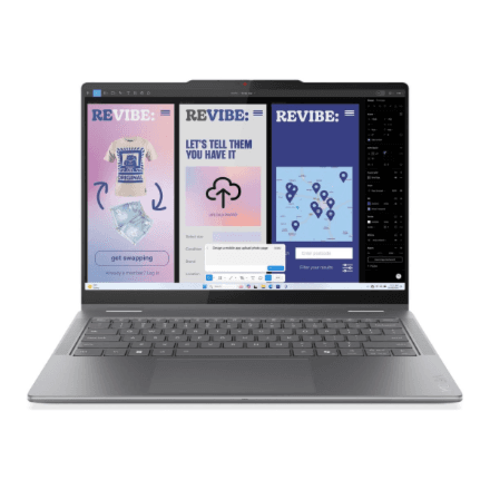 Lenovo Yoga 7 2-in-1 14ILL10 14 WUXGA Touch ULT5-226V/16GB/512GB/Intel Arc 130V Graphics/WIN11 Home/ENG Backlit kbd/Luna Grey/2Y Warranty · Lenovo Yoga (w/o 65W Power adapter) 7 2-in-1 14ILL10 · Luna Grey – image 1