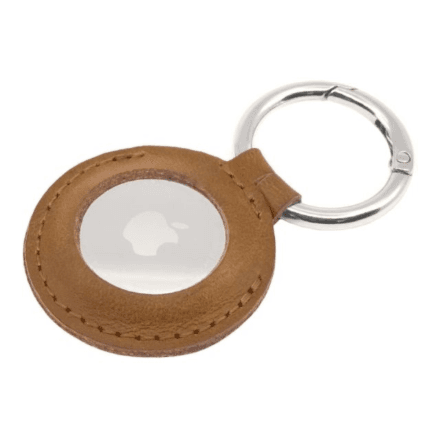 Fixed | Case for AirTag | Genuine cowhide | Brown – image 1