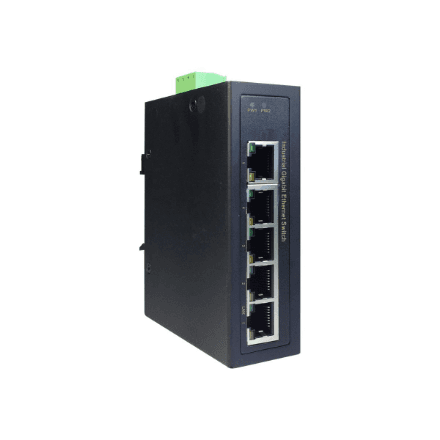 Digitus | Industrial 5 Port Gigabit Switch | DN-651107 | Unmanaged | DIN rail mountable – nuotrauka 1