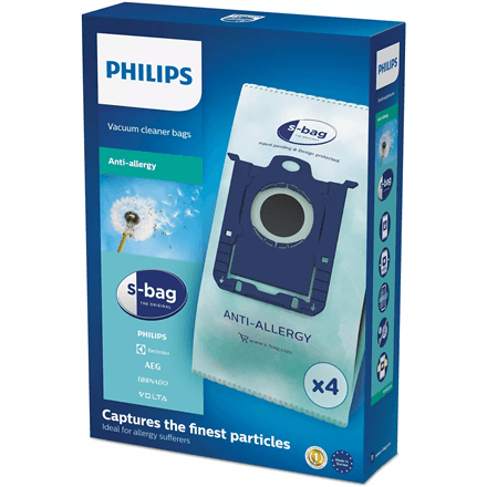 Philips | Vacuum cleaner bags, S-bag | FC8022/04 | 4 pc(s) – image 1