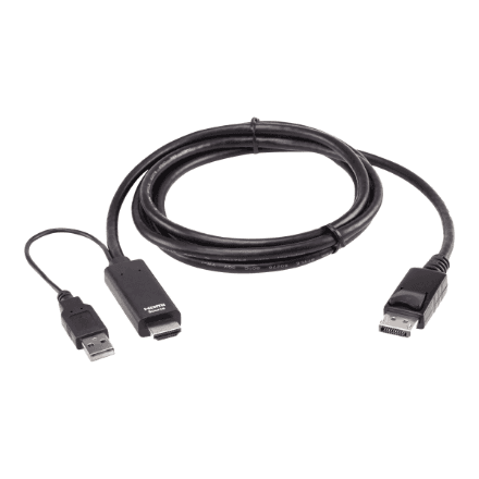 Aten 2L-7D02HDP True 4K 1.8M HDMI to DisplayPort Cable · Aten · True 4K 1.8M HDMI to DisplayPort Cable – nuotrauka 1