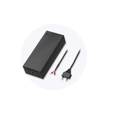 Teltonika - PR317EUA - EU power supply, 62W (AC/DC Power supply EU Plug 48V 1.3A 1500+2000mm with 2.5mm^2 wire ferrule) · Teltonika EU 2-PIN POWER SUPPLY 62W for TSW200 · EU 2-PIN POWER SUPPLY, 62W – image 1