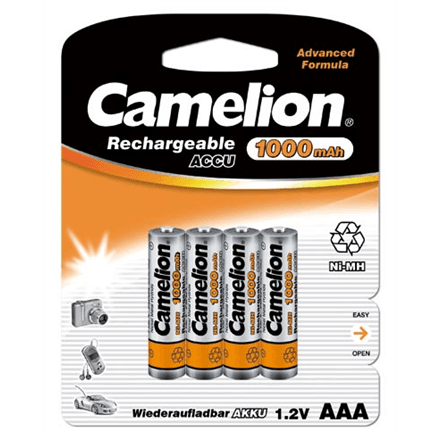 Camelion | AAA/HR03 | 1000 mAh | Rechargeable Batteries Ni-MH | 4 pc(s) – nuotrauka 1