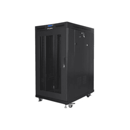 Lanberg Rack cabinet 19" free-standing 22U/800x1000 (flat pack) with mesh door – image 1
