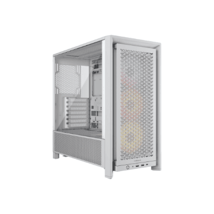 Corsair PC Case | Frame 4000D RS ARGB Modular | White | Mid-Tower – image 1