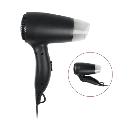 Tristar Travel Hair Dryer | HD-2460 | 1200 W | Number of temperature settings 2 | Black – image 1