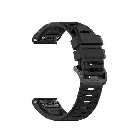 Fixed | Silicone Strap for Garmin QuickFit 26mm | Black – image 1