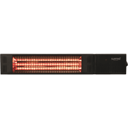 SUNRED | Heater | RDS-15W-B, Fortuna Wall | Infrared | 1500 W | Black | IP55 – nuotrauka 1
