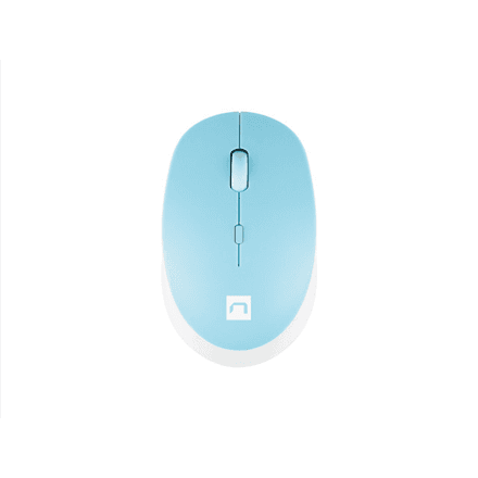 Natec | Mouse | Harrier 2 | Wireless | Bluetooth | White/Blue – image 1
