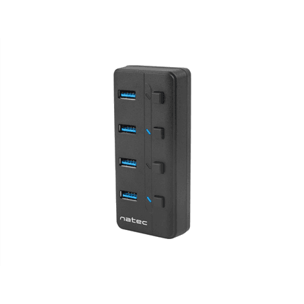 Natec USB 3.0 HUB, Mantis 2, 4-Port, On/Off with AC Adapter · Natec · 4 Port Hub With USB 3.0 – nuotrauka 1