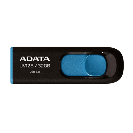 ADATA | UV128 | 128 GB | USB Type-A | Black/Blue – image 1