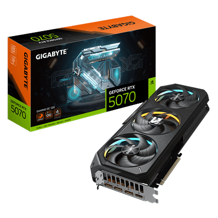 Gigabyte GeForce RTX 5070 GAMING OC 12G · NVIDIA · 12 GB – nuotrauka 1