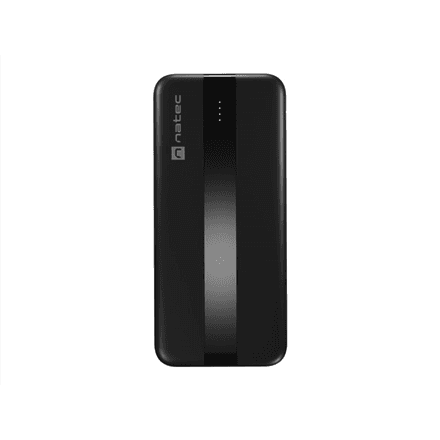 Natec Power Bank | Trevi Slim Q V2 | 10000 mAh | Black – nuotrauka 1