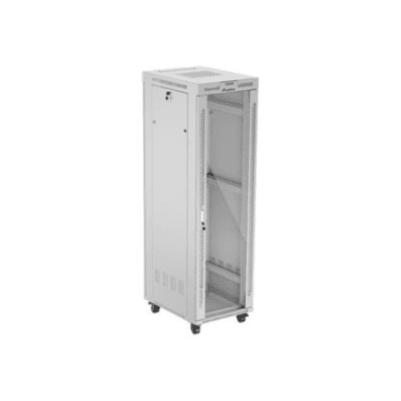 Lanberg Rack cabinet 19" free-standing 42U/600x800 (flat pack) with glass door, LCD – nuotrauka 1