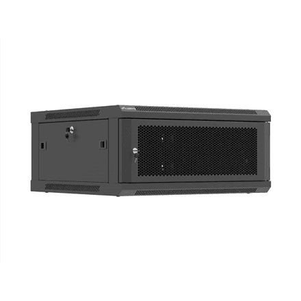 Lanberg Wall mounted installation cabinet 19" 4U 600X600 | WF01-6604-23B | Black – image 1