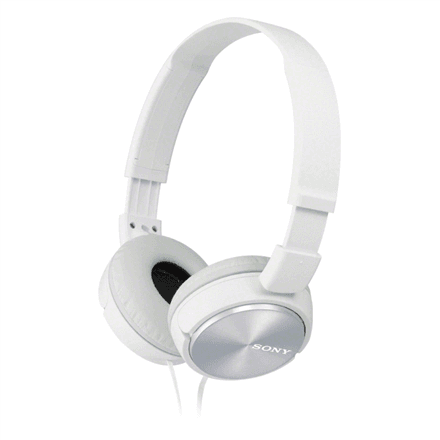 Sony | Foldable Headphones | MDR-ZX310 | Headband/On-Ear | White – nuotrauka 1