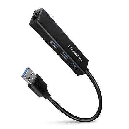 AXAGON SuperSpeed USB-A Hub and Gigabit LAN | HMA-GL3A – nuotrauka 1