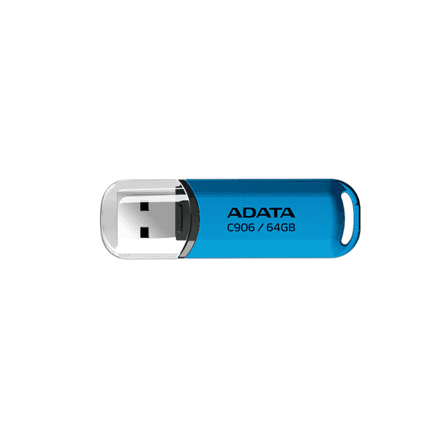 ADATA | USB Flash Drive | C906 | 64 GB | USB Type-A | Blue – nuotrauka 1