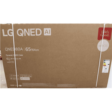 SALE OUT. LG 65QNED80A3A | 65 | Smart TV | webOS | UHD | DAMAGED PACKAGING – nuotrauka 1