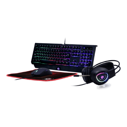 Gembird | 4-in-1 Backlight Gaming Kit "Phantom" | GGS-UMGL4-01 | Gaming Kit | Wired | US – nuotrauka 1