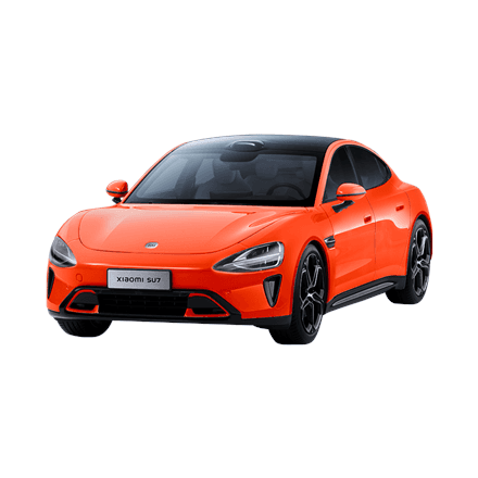 Xiaomi SU7 1:18 Die-cast Model Car | Lava Orange | Zinc alloy, ABS, SAN and PVC – image 1