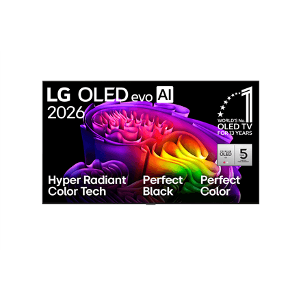 LG OLED 4K AI G6 TV | OLED65G61LW | 65 | Smart TV | webOS | UHD | Black – nuotrauka 1