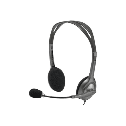 Logitech | Stereo headset | H111 | Built-in microphone | 3.5 mm | Grey – image 1