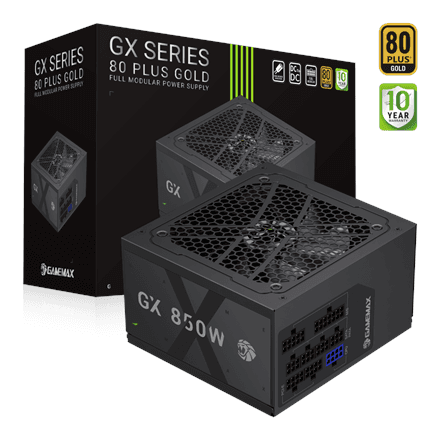 Gamemax PSU | GX 850GF | 850 W | Gold | Full Modular – nuotrauka 1