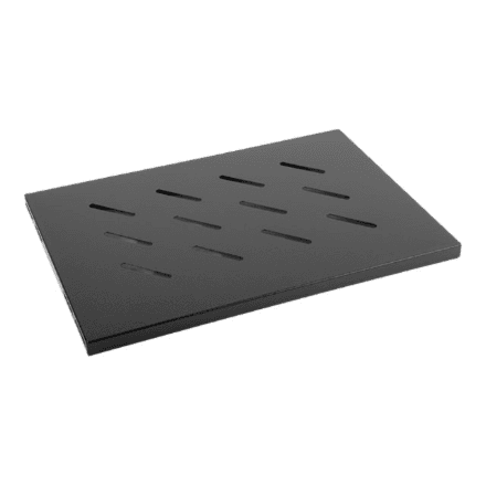 Lanberg 19" fixed shelf 1U/486x270mm, max load capacity up to 120kg | AK-1001-B | Black – nuotrauka 1