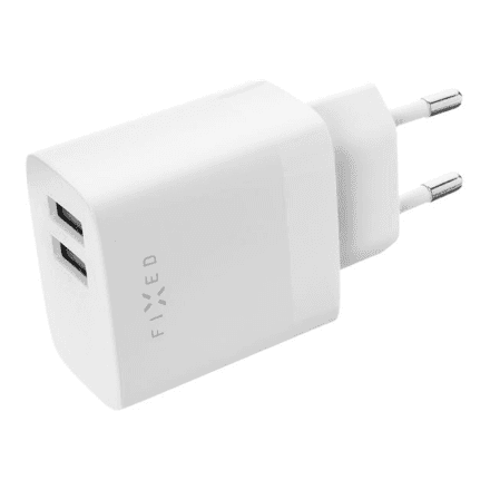 FIXED Dual USB Travel Charger 17W, White | Fixed – image 1