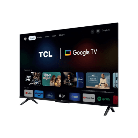 TCL 4K QLED TV | 43T69C | 43 | Smart TV | Google TV | UHD | Black – image 1