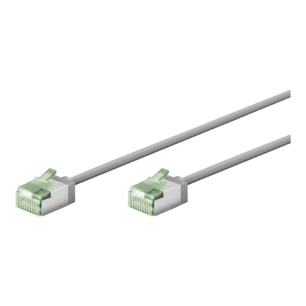 Goobay 74343 Ultra-Flexible CAT 8.1 Patch Cable, Slim, U/FTP, 0.15 m, Grey | Goobay – nuotrauka 1
