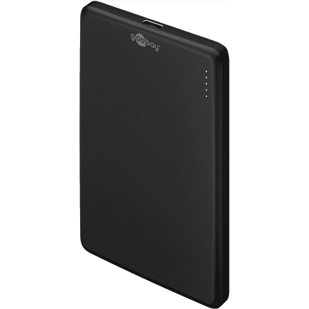 Goobay Magnetic Wireless Power Bank | 70182 | 5000 mAh | USB-C | Black – image 1