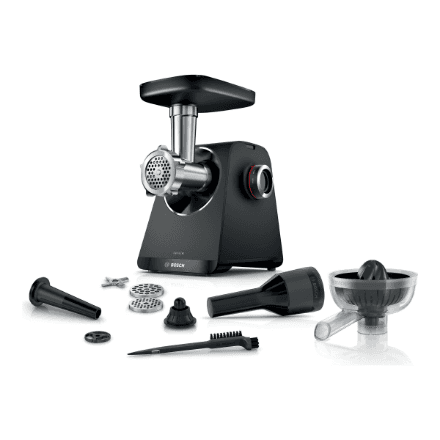 Bosch Food Mincer | MFWS430B | Black | Number of speeds 2 | Throughput (kg/min) 2.5 – image 1