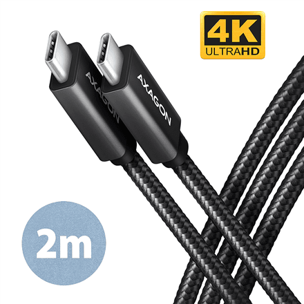 AXAGON | Data and charging USB 2.0 cable | BUCM32-CM20AB | USB Type-C to USB Type-C – image 1