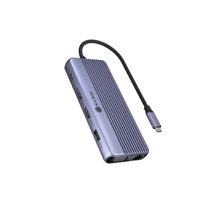 Raidsonic Icy Box Travel Dock 12-in-1, 3x video output (2x HDMI + 1x VGA) | IB-DK4062-CPD – nuotrauka 1