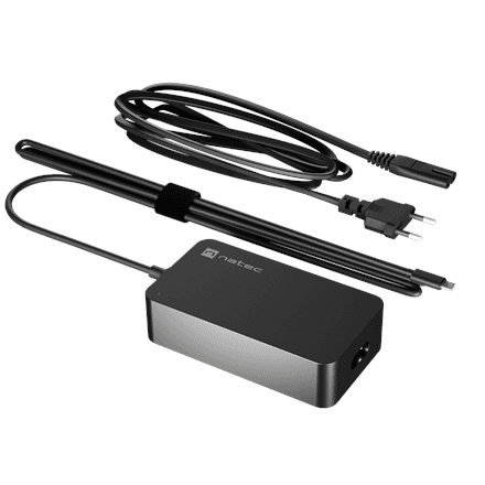 Natec Laptop Charger Gan USB-C 65W for Laptops, Tablets, Phones | NZU-2361 – nuotrauka 1