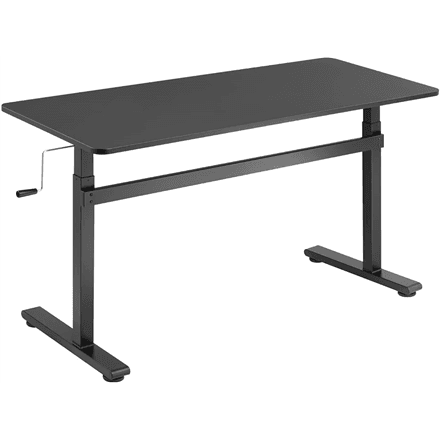 Manually adjustable sit-stand desk EO0027 | 70-117 cm | Maximum load weight 40 kg | Black – image 1