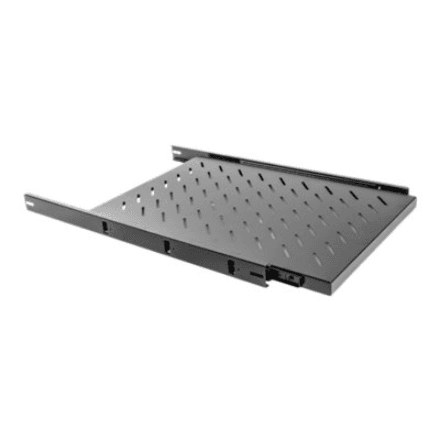 Lanberg 19" Sliding Shelf 1U/465x750mm | AK-1011-B | Black – nuotrauka 1