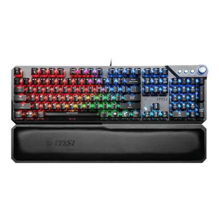 MSI | VIGOR GK71 SONIC RED US | Gaming keyboard | Wired | RGB LED light | US | Black – image 1