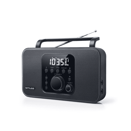 Muse | Radio | M-091R | Alarm function | AUX in | Black – nuotrauka 1