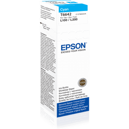 Epson T6642 Ink bottle 70ml | Ink Cartridge | Cyan – nuotrauka 1
