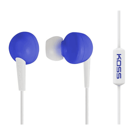 Koss | Headphones | KEB6iB | Wired | In-ear | Microphone | Blue – image 1