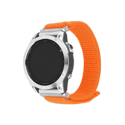 Fixed | Sporty Strap for Garmin QuickFit 26mm | 160-210 mm | Orange | Nylon – image 1