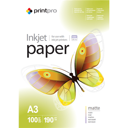 ColorWay PrintPro Photo Paper, 100 sheets | Matte | 190 g/m² | A3 – nuotrauka 1