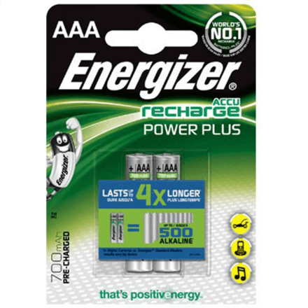 Energizer | AAA/HR03 | 700 mAh | Rechargeable Accu Power Plus Ni-MH | 2 pc(s) – nuotrauka 1