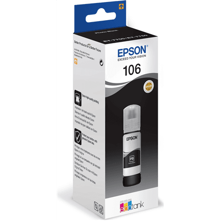 Epson Ecotank Photo | 106 | Ink Bottle | Black – image 1